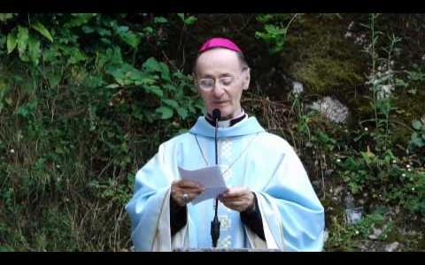 Omelia alla grotta di Lourdes