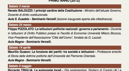 Itinerario di ricerca e formazione all’impegno socio-politico