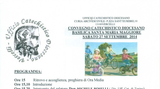 Convegno Catechistico Diocesano 27 settembre 2014