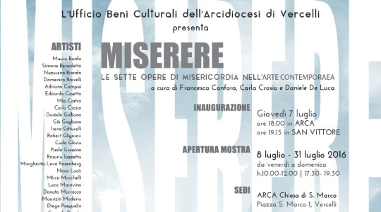 Miserere: le opere di misericordia nell'arte contemporanea