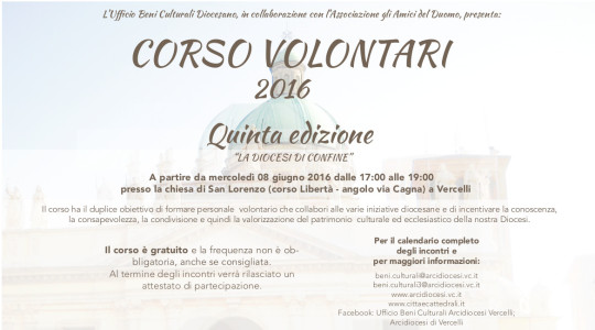 Secondo incontro Corso Volontari 2016