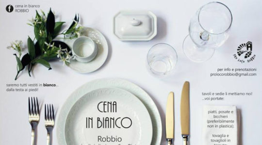 A Robbio la “Cena in bianco”