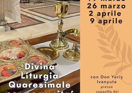 Divina liturgia quaresimale per la comunità ucraina