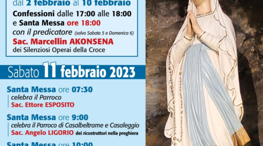 Madonna di Lourdes 2023