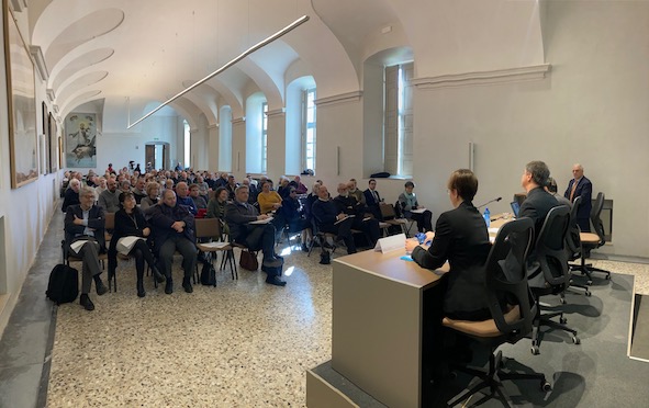 La sala S. Eusebio del seminario gremita sabato mattina